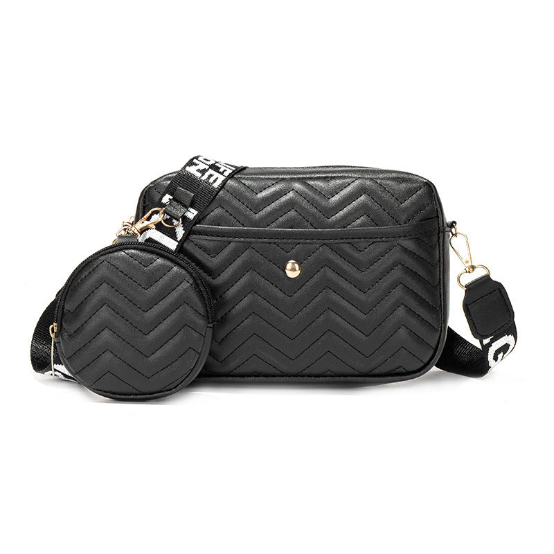 Wave Pattern Cross Body Camera Bag