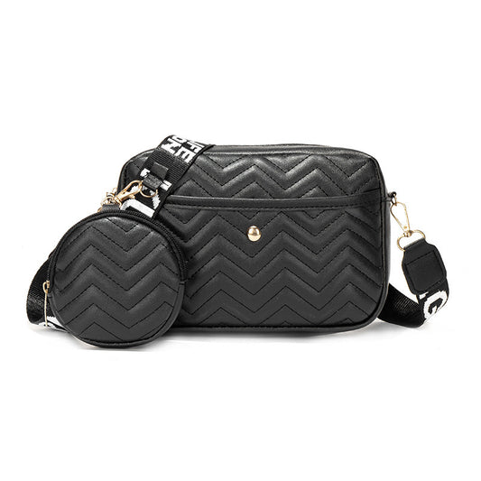 Wave Pattern Cross Body Camera Bag