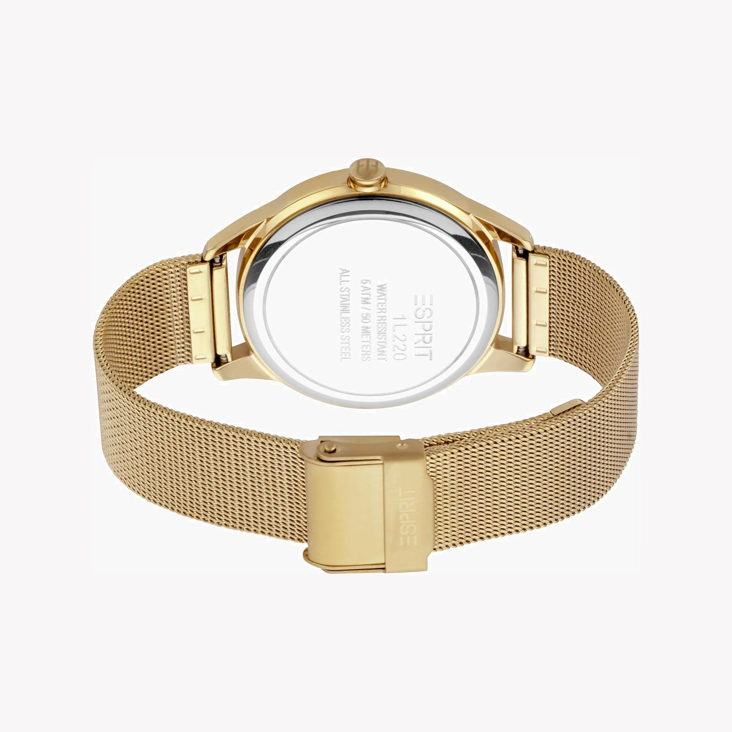 Esprit Women's Gold Stainless Steel Watch, Champagne Dial | Es1l143m0035-2