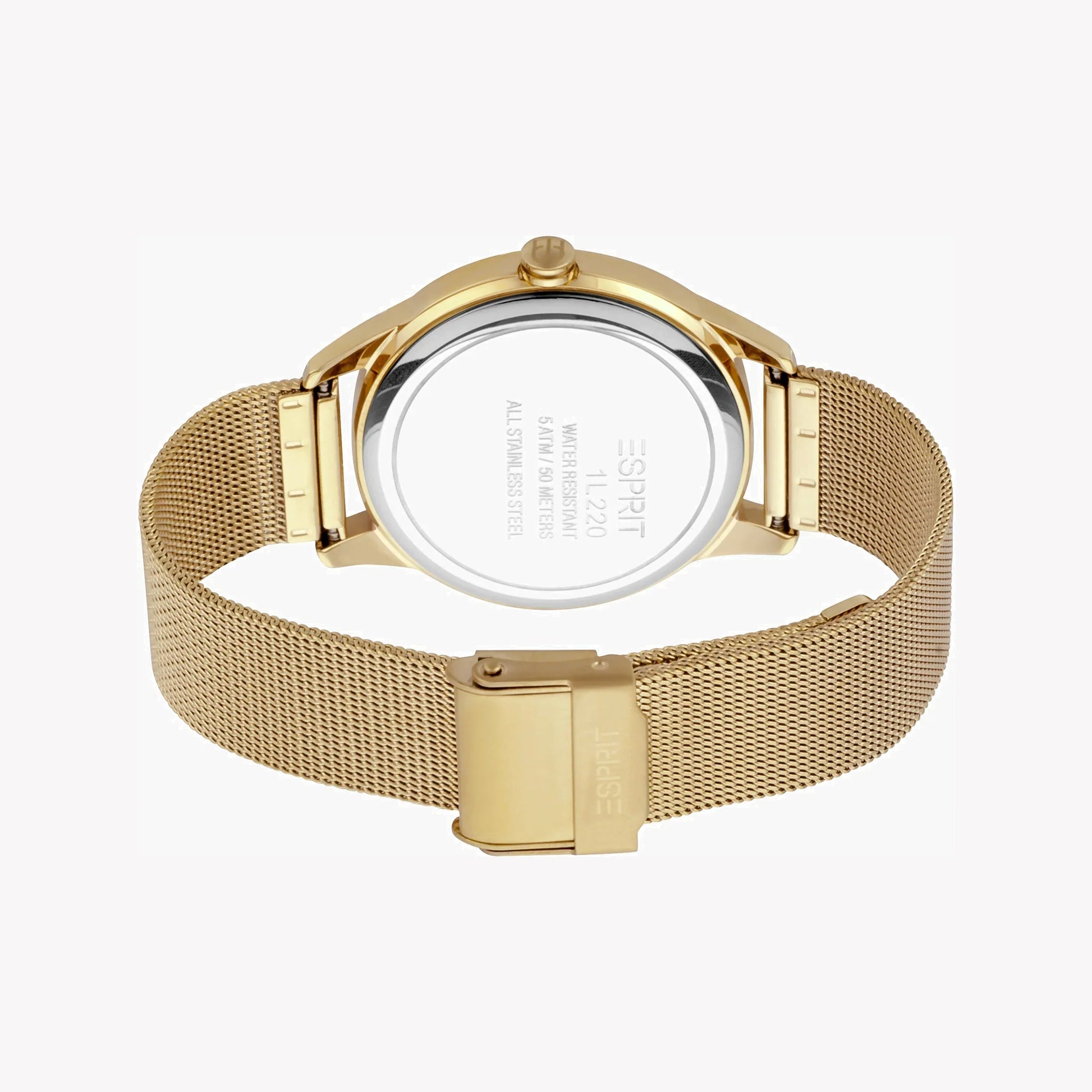 Esprit Women's Gold Stainless Steel Watch, Champagne Dial | Es1l143m0035-2