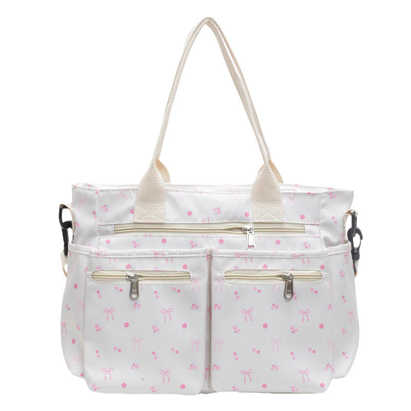 Retro Large Capacity Printed Tote Bag