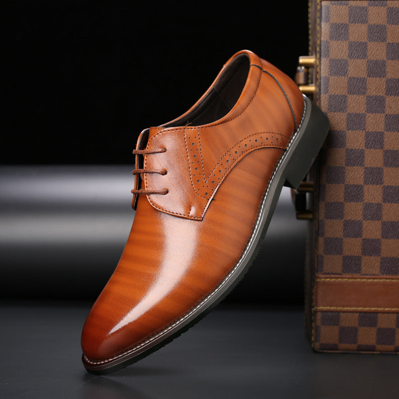 British Plus Size Men's Leather Shoes