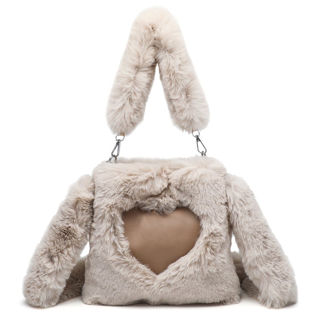 Women Fluffy Shoulder Bag Top-handle