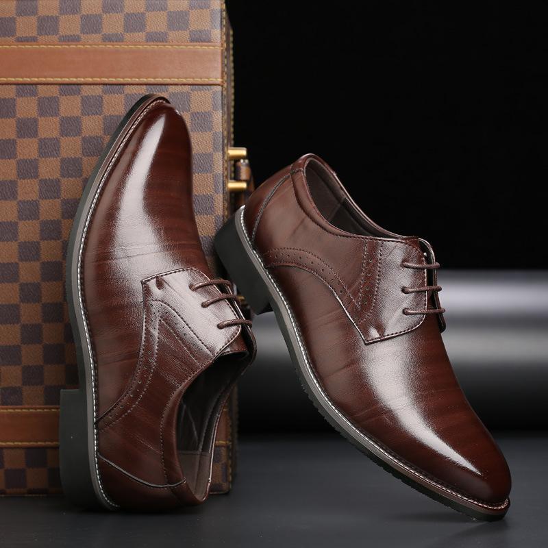 British Plus Size Men's Leather Shoes