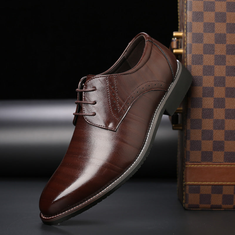 British Plus Size Men's Leather Shoes