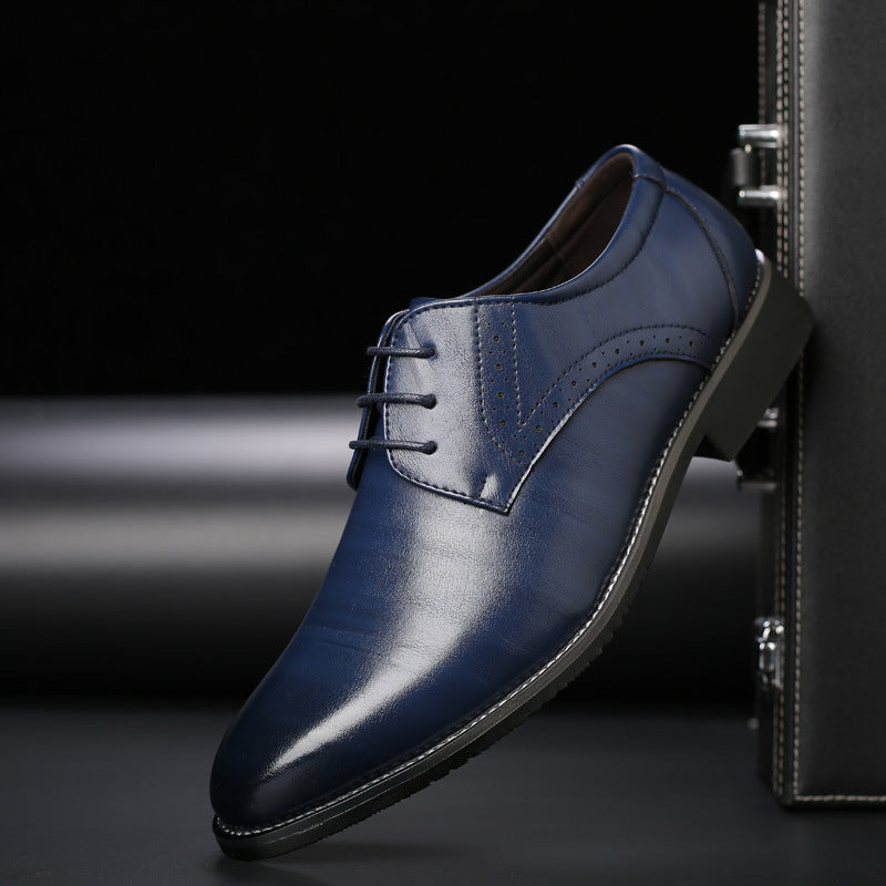 British Plus Size Men's Leather Shoes