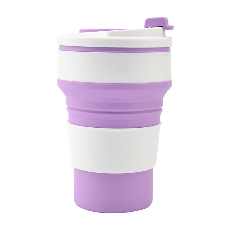 Kitchen Gadgets Folding Cup Collapsible Mug with Cover Coffee Travel Outdoors