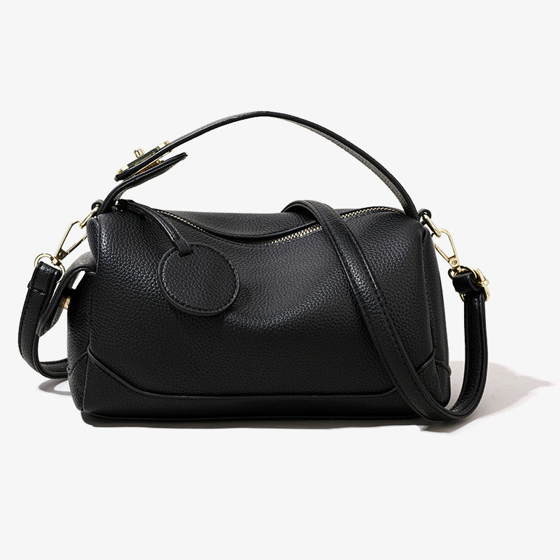 Crossbody Soft Leather Large Capacity Pillow Bag
