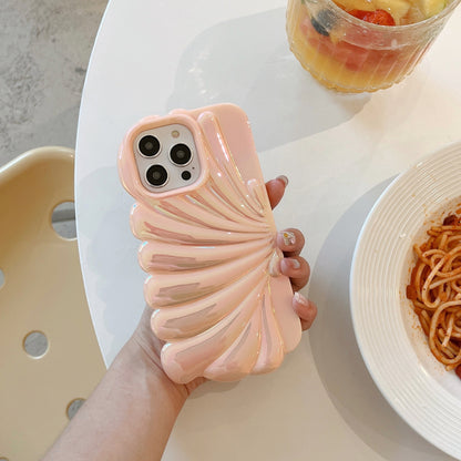 Color Plated Colorful Laser Shell Phone Case