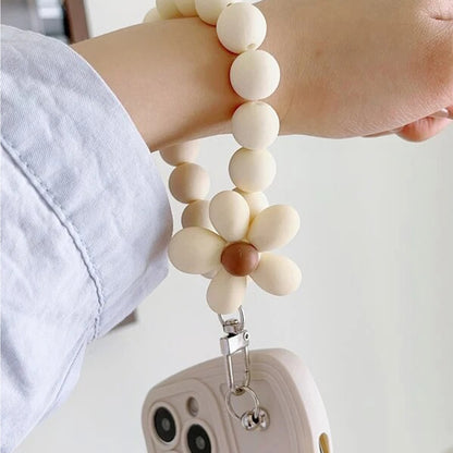 Little Flower Lanyard White Phone Case