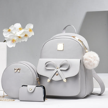 Women's Bags PU Bow Backpack Crossbody