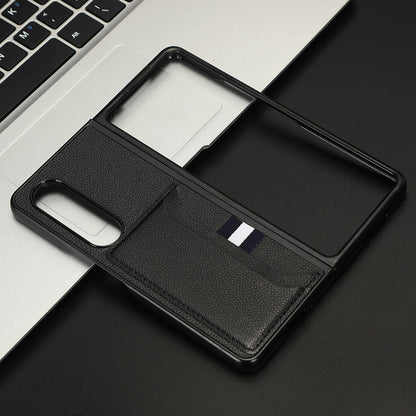 Simple Card-inserting Litchi Pattern Phone Case