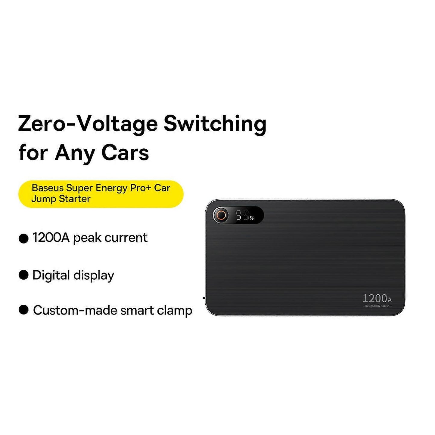 Baseus Super Energy Pro+ 1200A Car Jump Starter Black