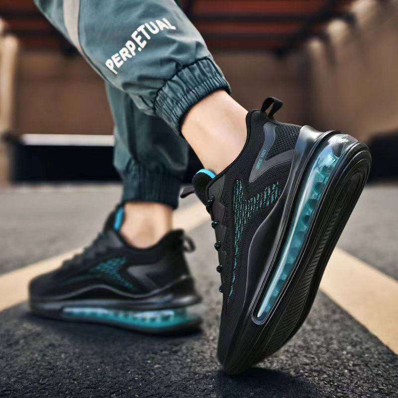 Mesh Slip on Air Cushion Shoes Sneakers Height Increasing Fashion Casual Shoes