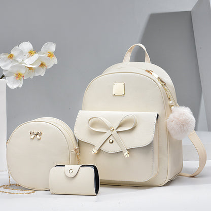 Women's Bags PU Bow Backpack Crossbody