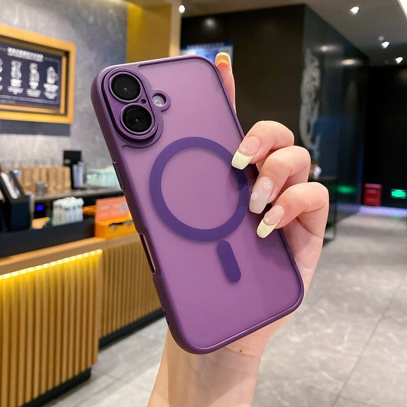 Phone Case Yadun Skin Frosted Magnetic Lens Protector Protective Case