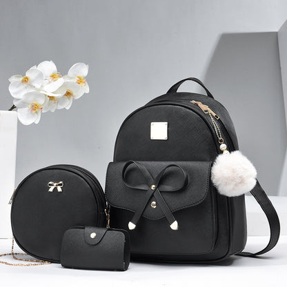 Women's Bags PU Bow Backpack Crossbody