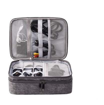 Multifunctional mobile power data cable storage bag