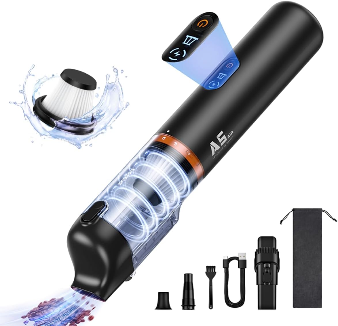 Baseus A5 Car Vacuum Cleaner 16000Pa Power Suction - Portable Cordless