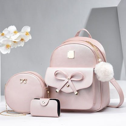 Women's Bags PU Bow Backpack Crossbody