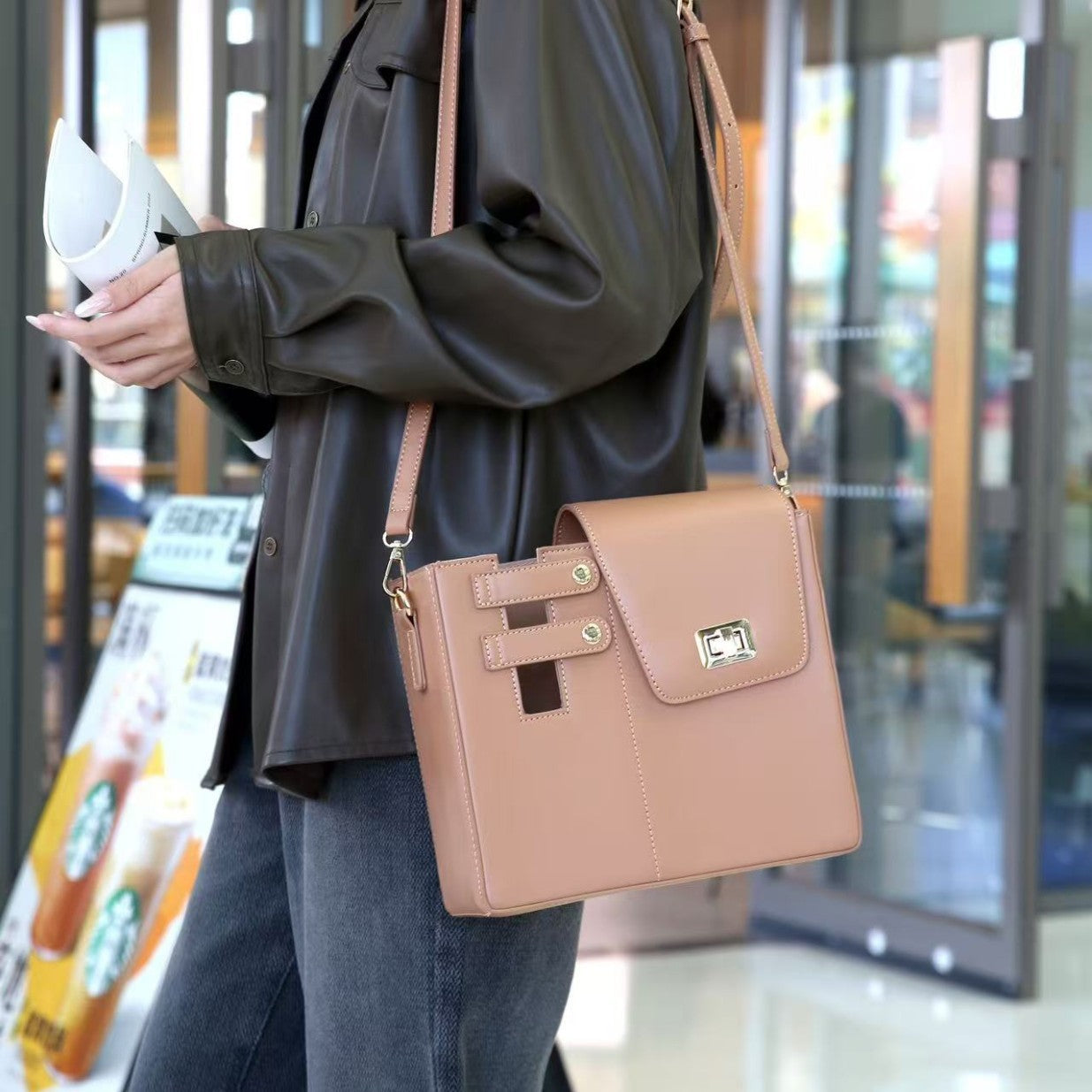 Heat-holding Bottle Cover Crossbody Kettle Bag