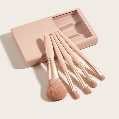 Makeup Brushes with Mirror Travel Set