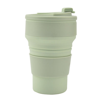 Kitchen Gadgets Folding Cup Collapsible Mug with Cover Coffee Travel Outdoors