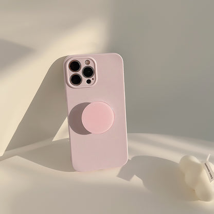 Solid Color Bracket Phone Case Simple
