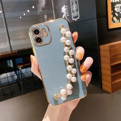 Electroplated Pearl Bracelet All-inclusive Soft Case