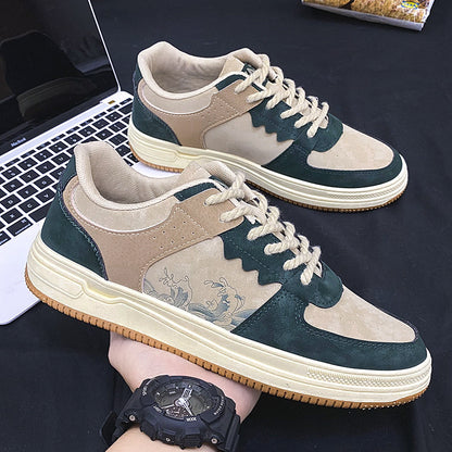 Lace-up Casual Soft Thick Sole Flats Sneakers Outdoor Walking Shoes