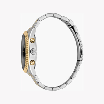 Esprit Men's Silver & Gold Watch, Black Dial | Es1g204m0045-1