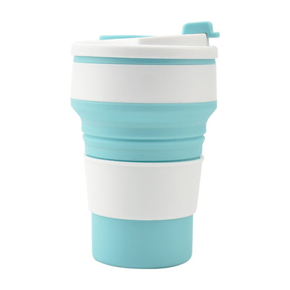 Kitchen Gadgets Folding Cup Collapsible Mug with Cover Coffee Travel Outdoors
