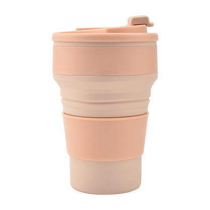 Kitchen Gadgets Folding Cup Collapsible Mug with Cover Coffee Travel Outdoors