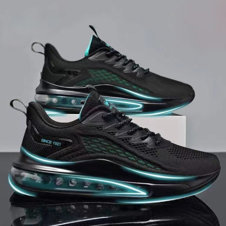 Mesh Slip on Air Cushion Shoes Sneakers Height Increasing Fashion Casual Shoes