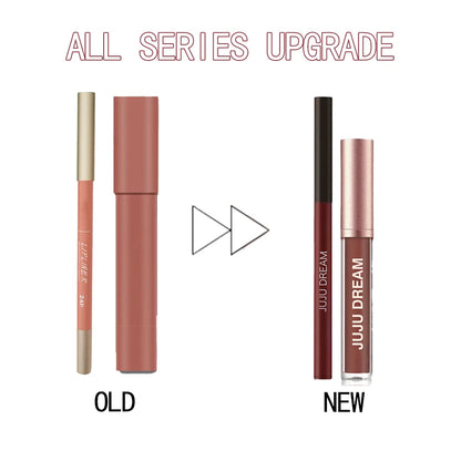 Matte Lip Liner & Lipstick Set, Waterproof Long-Lasting, Soft Matte Finish