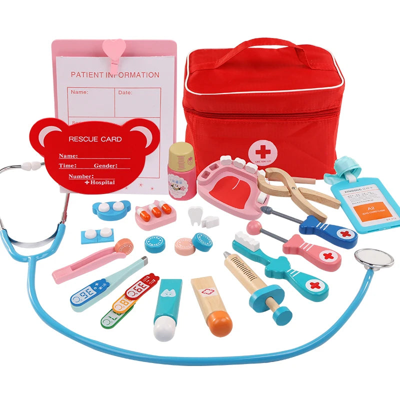 Wooden Pretend Play Doctor Educational Toys