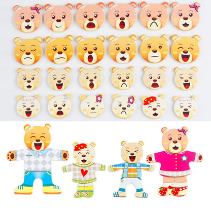 Children's Early Education Wooden Jigsaw Puzzle Dressing Game