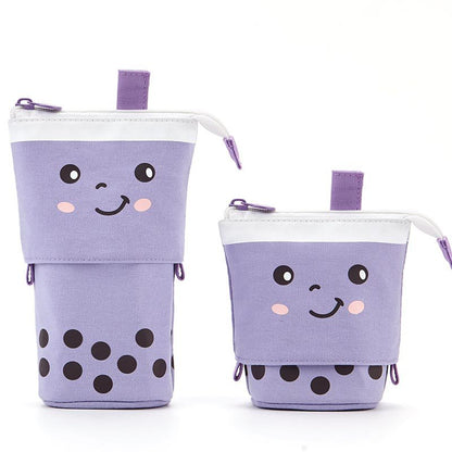 Cute Girl Heart Smiley Face Multifunctional Pen Holder Stationery