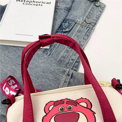 Canvas Shoulder Bag Cartoon Crossbody Bag Daily Commuting