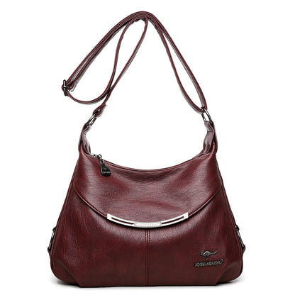 Shoulder Bag Large Capacity Soft Leather