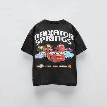 Car Tees Tops for Boy Clothing Summer