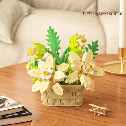 Tree Gardens Romantic Building Blocks Model Bricks Kids Sets Kits Toys