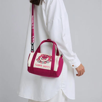 Canvas Shoulder Bag Cartoon Crossbody Bag Daily Commuting
