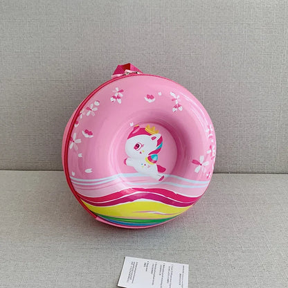 Kids Bag Children's Schoolbag Cartoon Backpack Kindergarten Kids Doughnut Rainbow