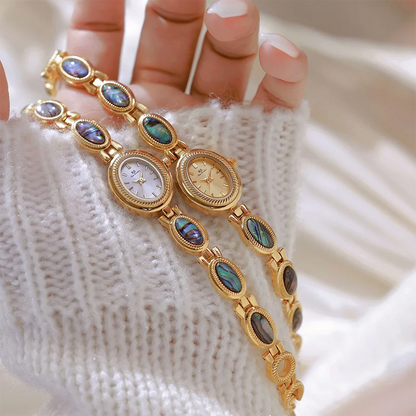 Vintage Ladies Watches Fashion Elegant Natural Shell Bracelet Watch