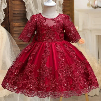 Baby Dress for Long Sleeve Luxury Embroidery Ball
