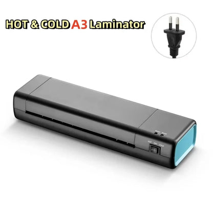 Preheating hot and cold laminating machine