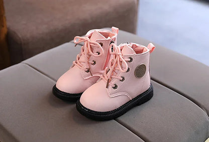 Children's Boots Kids Ankle Snow Boots Rubber Outsole Autumn Winter Warm Classic