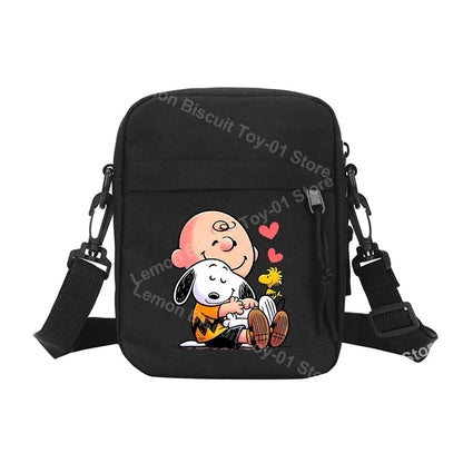 Snoopy Shoulder Crossbody Bag Casual Small Zipper Messenger Sling Bags