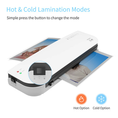 OSMILE SL289 Desktop Laminator Machine Set A4 Size Hot and Cold Lamination